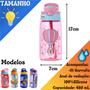 Imagem de Squeeze Infantil Garafinha Agua Plástico Bico Silicone 480ml