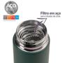 Imagem de Squeeze Térmico Aço Inox Verde 500 Ml Termopro