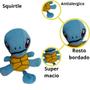 Imagem de Squirtle Pelucia 27 Cm Jogo Decoração e Brincar Filhos Amam