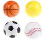 Imagem de Squishy Fidget Toy Anti Stress Bola Esportes 4 Peças