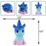 Imagem de Squishy Toy Wokex Giant Unicorn Slow Rising 35 cm Blue Scent