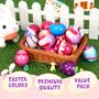 Imagem de Squishy Toys KAFKA Easter Eggs, 24 pacotes para crianças com caixa de presente