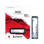 Imagem de SSD 250GB Kingston NV2, M.2 2280, NVMe PCIe 4.0 x4, Leitura 3500MB/s, Gravação 1300MB/s - SNV2S/250G