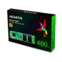 Imagem de SSD Adata Ultimate SU650, 480GB, M.2, Leitura: 550MB/s e Gravação: 510MB/s - ASU650NS38-480GT-C