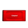 Imagem de SSD Externo Kingston XS1000, 2 TB, USB 3.2 Gen 2x2, Portátil, Leitura: 1050 MB/s, Gravação: 1000 MB/s, Vermelho - SXS1000R/2000G