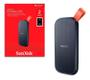 Imagem de SSD Externo Portátil Sandisk, 2TB, USB, Leitura: 800MB/s, Preto e Laranja - SDSSDE30-2T00-G26