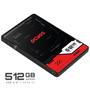 Imagem de Ssd pcyes py512 512gb sata iii 2,5" leitura 550mb/s escrita 400mb/s - ssd25py512