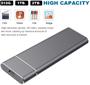 Imagem de SSD Portátil Externo 14TB - Tipo-C/USB - Compatível com PC, Notebook, Mac, PS4 e Xbox (Dourado)