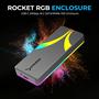 Imagem de SSD Sabrent Rocket RGB USB-C - 20Gbps M.2 SATA/NVMe