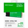 Imagem de SSD WD 250GB Green PC SN350, PCIe, NVMe, Leitura: 2400MB/s e Gravação: 1500MB/s - WDS250G2G0C