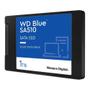 Imagem de SSD WD Blue, SATA, 1TB, 2.5", Leitura: 560MB/s e Gravação: 520MB/s, Preto - WDS100T3B0A