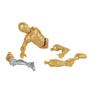 Imagem de Star Wars Galaxy of Adventures C-3PO Toy Figura de ação em escala de 5 polegadas com recurso de demolição de droide divertido, brinquedos para crianças de 4 anos ou mais