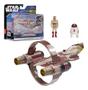 Imagem de Star Wars Micro Galaxy Squadron - Caça Estelar Jedi Starfighter 13 Cm Com 2 Bonecos Obi Wan Kenobi e R4-P17 - Sunny