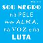 Imagem de Stencil 10X10 Simples Frase Sou Negro - Opa 2907