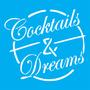 Imagem de Stencil 14x14cm TK0015 Cocktails e Dreams Toke de Arte
