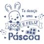 Imagem de Stencil Arte Fácil 15 x 15 cm - PC-501 Doce e Feliz Páscoa