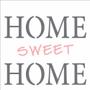 Imagem de Stencil de Acetato para Pintura Opa 14x14 2337 Frase Home Sweet Home