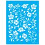 Imagem de Stencil de Acetato para Pintura Opa Simples 15 X 20 Cm - 3348 Estamparia Floral Iii