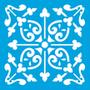 Imagem de Stencil Especial Pintura Azulejo Colonial 10X10 STX-317 - Litoarte