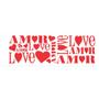 Imagem de Stencil Opa 10 x 30 cm - Amor - 483