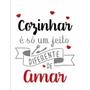 Imagem de Stencil Opa 15 X 20 cm - Frase Cozinhar Com Amor - 3377