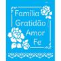 Imagem de Stencil Opa 20 x 25 cm - Frase Família - 2890