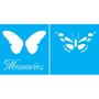 Imagem de Stencil Opa Duplo 14 X 14 cm - Borboleta Memories - 1374