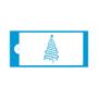 Imagem de Stencil pinheirinho natal 34,5x16,5cm - blue star