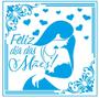 Imagem de Stencil Pintura Feliz Dia das Mães Stxx-204 20x20cm Litoarte