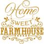 Imagem de Stencil Pintura Home Sweet Farm House Stxx-277 20x20cm Litoarte