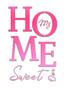 Imagem de Stencil Pintura Simples Painel Home Sweet Home 34,4x21cm ST-422 - Litoarte