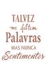 Imagem de Stencil Simples Frase Talvez Me Faltem Palavras 2249 15x20 Opa