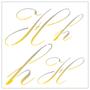 Imagem de Stencil Sp. 14X14 1803 Manuscrito H