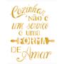 Imagem de Stencil Sp. 20x25 2184 Frase Cozinhar