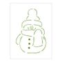 Imagem de Stencil Tamako Boneco Neve - 15X20Cm - Ref A3288