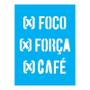 Imagem de Stencil Tamako Foco Força Café - 15X20Cm - Ref A2442
