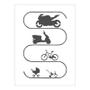 Imagem de Stencil Tamako Motocicleta - 15X20Cm - Ref A3130