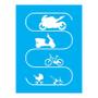 Imagem de Stencil Tamako Motocicleta - 15X20Cm - Ref A3130