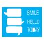 Imagem de Stencil Tamako Smile Hello - 15X20Cm - Ref A2630