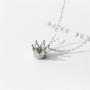 Imagem de Sterling Silver Chain Queen Crown Pendant Colar Feminino Elegante Joias Presente para Senhoras e Meninas