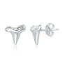 Imagem de Sterling Silver Shark Tooth Stud Brincos