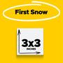 Imagem de Sticky Notes Post-it Super Sticky 3 x 3 polegadas e 5 almofadas First Snow