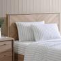 Imagem de Stone Cottage - King Sheets, Cotton Percale Bedding Set, Crisp & Cool Home Decor (Trenton Stripe Green, King)