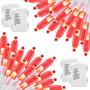 Imagem de String Lights Brightown Red 20 LED de 2,4 m operado por bateria, pacote com 4