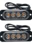 Imagem de Strobo Automotivo 2 cores em 1 com 16 modos de pisca 4 leds