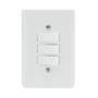 Imagem de Stylusinterruptor 3 tecla simples 6a 250v c placa 4x2 - ilumi