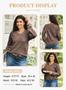Suéter Feminino Eytino Plus Size - Decote V em Crochê Imagem de Suéter Feminino Eytino Plus Size - Decote V em Crochê
