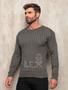 Imagem de Sueter Masculino Canelado Blusa de Frio Tricot