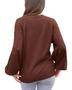 Suéter Messic Vermelho Feminino - Mangas Lanternas para Inverno Imagem de Suéter Messic Vermelho Feminino - Mangas Lanternas para Inverno