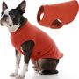 Imagem de Suéter para cães Gooby Stretch Fleece Vest Pumpkin para cães grandes